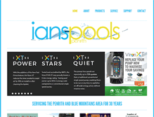 Tablet Screenshot of ianspools.com.au